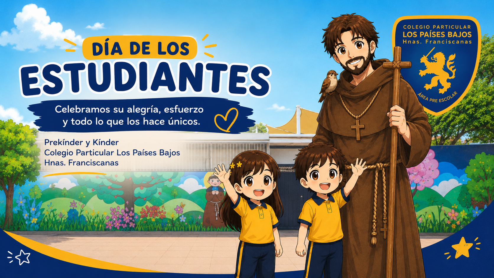 En este momento estás viendo ¡Saludo en el Día de los Estudiantes en el Colegio Particular Los Países Bajos!