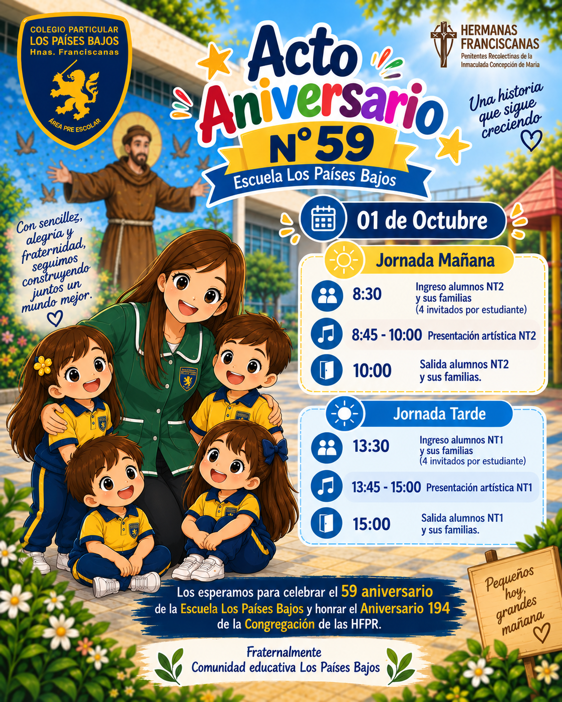 En este momento estás viendo Aniversario Escuela Los Países Bajos